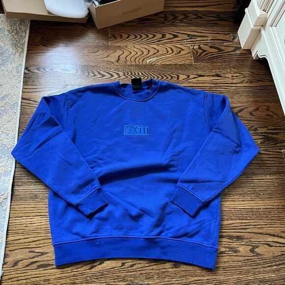 Kith Cyber Monday Capsule “KXTH” Box Logo Crewneck Cyanotype - Picture 3 of 4